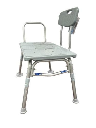 Complete Medical Bath Care Complete Medical Bathroom Perfect Transfer Bench with Back  Blue Jay Cs/1