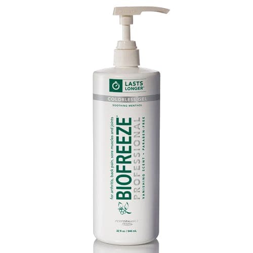 Complete Medical Massage Therapy Complete Medical Biofreeze - 32oz Gel Pump Dye-Free Prof Version