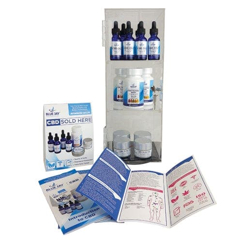 Complete Medical CBD Products Complete Medical Supplies CBD Intro Display  Acrylic Showcase w/13 Pcs CBD