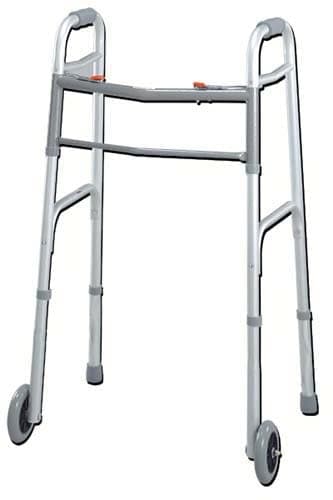 Complete Medical Mobility Products Complete Medical Supplies Easy-Release 2 Button Walker Youth W/3  Wheels