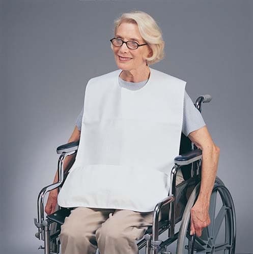 Complete Medical Wheelchairs & Accessories Complete Medical Vinyl Bib With Pocket