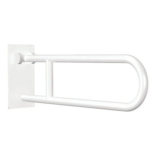 Complete Medical Aids to Daily Living Creative Spec Flip-Up Grab Bar  White Powder Coat  Standard