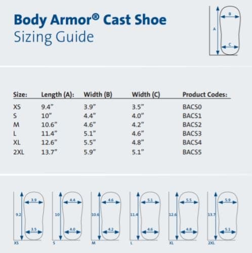 Complete Medical Foot Care Darco International Body Armor Cast Shoe  Large