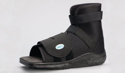 Complete Medical Foot Care Darco International Slimline Cast Boot  Black Square-Toe  Adult Medium