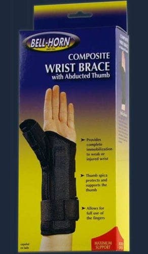 Complete Medical Orthopedic Care DJO Bell-Horn Composite Wrist Brace with Abducted Thumb  Large  Left