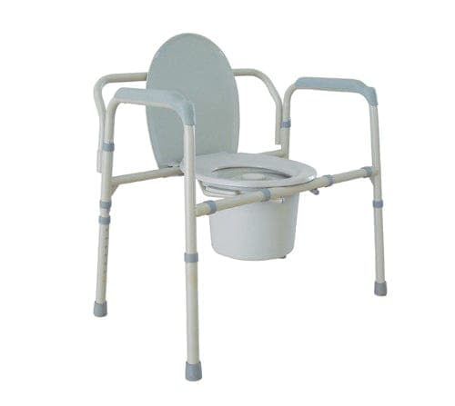 Complete Medical Commodes Drive Medical Bariatric Folding Commode 650 lb. Capacity