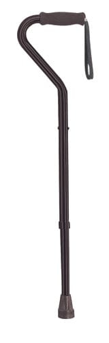 Complete Medical Mobility Products Drive Medical Bariatric H/D Offset Cane Alum Adjusts from 37 - 46   (Tall)