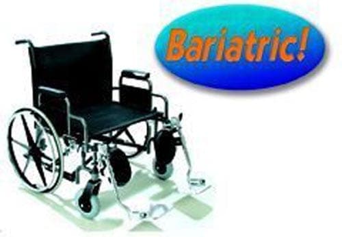 Complete Medical Wheelchairs & Accessories Drive Medical Bariatric Wheelchair Rem Desk Arms  24  Wide  Elev Legrests