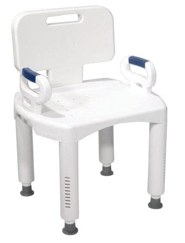 Complete Medical Bath Care Drive Medical Bath Bench  Premium Series with Back and Arms