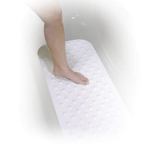 Complete Medical Bath Care Drive Medical Bathtub Safety Mat Large White 15.75  x 35.5