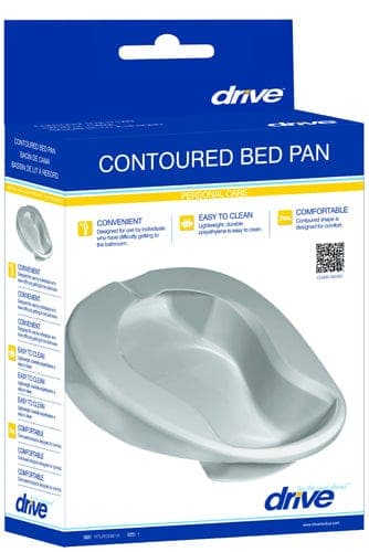 Complete Medical Convalescent Care Drive Medical Bed Pan Contoured Disposable Retail Boxed        Each