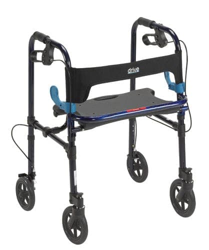 Complete Medical Mobility Products Drive Medical Clever-Lite Folding Rollator Adult w/8  Casters