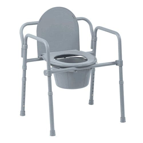 Complete Medical Commodes Drive Medical Commode  Folding Steel 3-in-1 Comp Edge Line (Drive) Cs/4