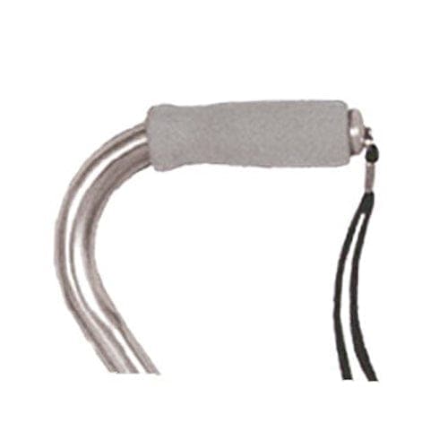 Complete Medical Mobility Products Drive Medical Deluxe Adjustable Cane Offset W/Wrist Strap-Silver