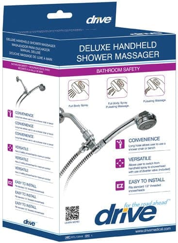 Complete Medical Bath Care Drive Medical Deluxe Handheld Shower Massage