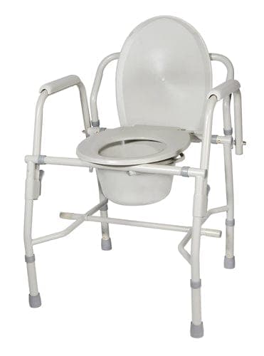 Complete Medical Commodes Drive Medical Drop Arm Commode Deluxe-KD Steel