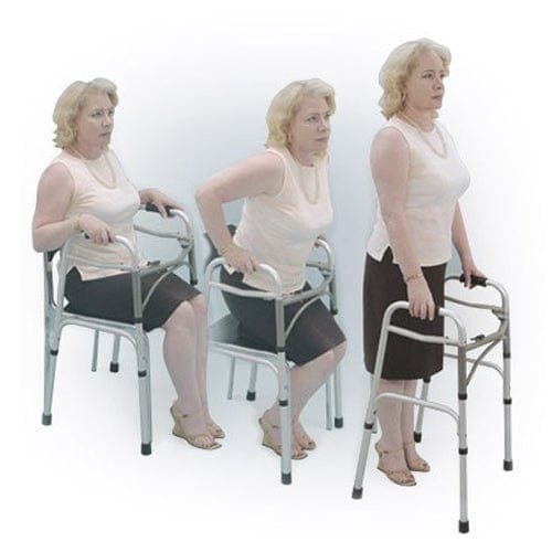 Complete Medical Mobility Products Drive Medical Easy-Release 2 Button Folding Walker Adult