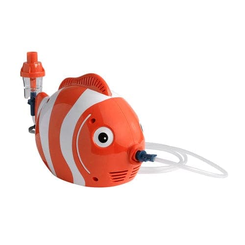 Complete Medical Respiratory Care Drive Medical Fish Pediatric Compressor Neb w/Bag  w/Disp & Reuse Neb Kit