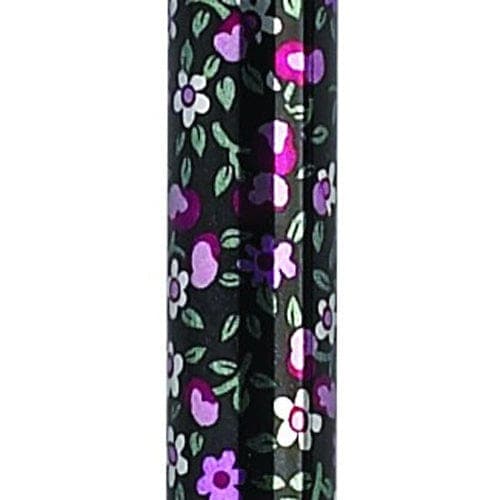 Complete Medical Mobility Products Drive Medical Folding Cane Pistol Grip  Adj. Black Floral  33  - 37