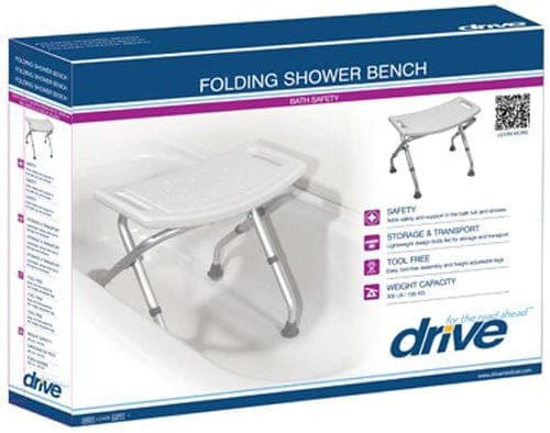 Complete Medical Bath Care Drive Medical Folding Shower Chair Retail Packed