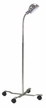 Complete Medical Physician Supplies Drive Medical Gooseneck Exam Lamp - Chrome Mobile Base - 3 Prong Plug