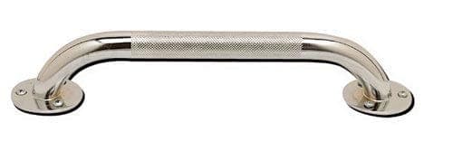 Complete Medical Bath Care Drive Medical Grab Bar- Knurled Chrome 12in