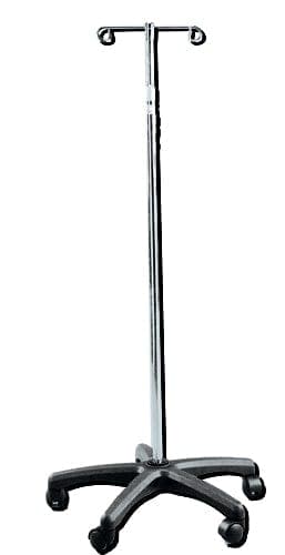 Complete Medical Physician Supplies Drive Medical I.V. Stand 2 Hook - 5 Leg