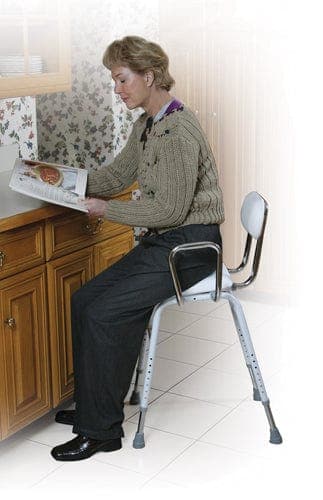 Complete Medical Aids to Daily Living Drive Medical Kitchen (All-Purpose) Stool w/Adjustable Arms