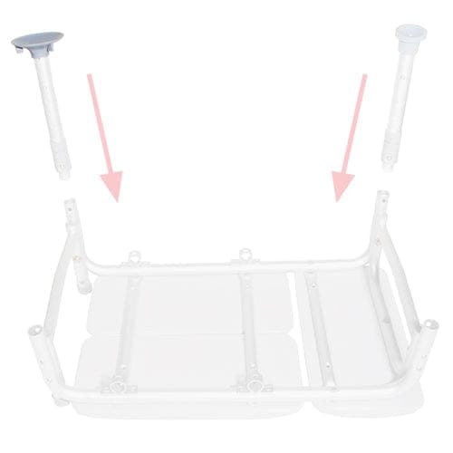 Complete Medical Bath Care Drive Medical Large Suction Tips for Transfer Bench Pair