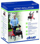 Complete Medical Mobility Products Drive Medical Nitro Rollator  Red with 10  Casters