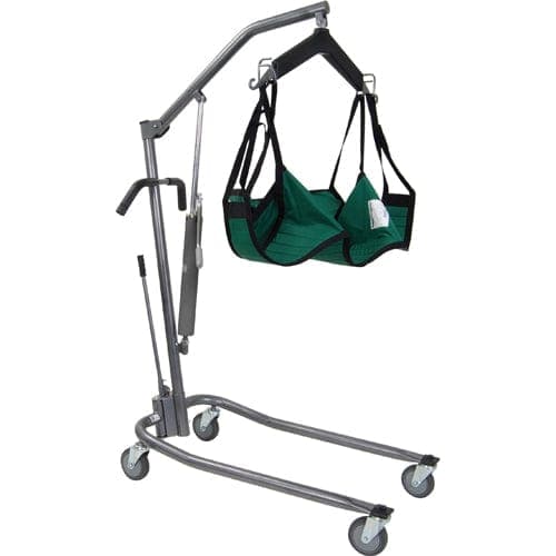 Complete Medical Mobility Products Drive Medical Patient Lift-Manual Silvr Vein w/6-Pt Cradle & Chains-Drive