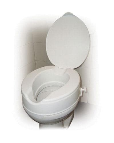 Complete Medical Bath Care Drive Medical Raised Toilet Seat w/Lid 4  Savannah-style  Retail