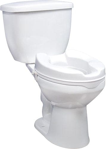 Complete Medical Bath Care Drive Medical Raised Toilet Seat w/Lid 4  Savannah-style  Retail