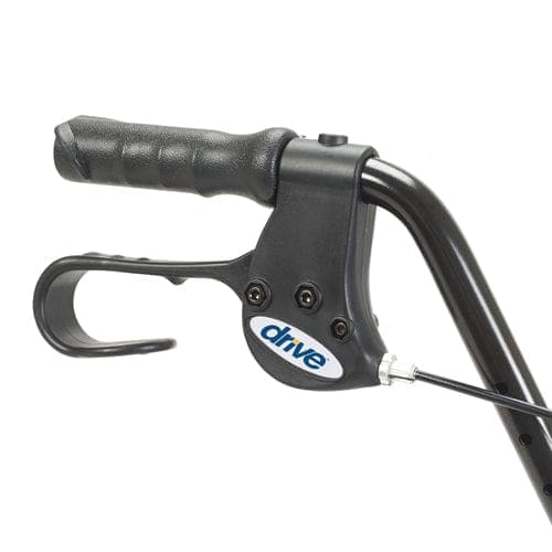 Complete Medical Mobility Products Drive Medical Rollator 4-Wheel with Pouch & Padded Seat  Black - Drive