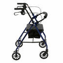 Complete Medical Mobility Products Drive Medical Rollator 4-Wheel with Pouch & Padded Seat Blue - Drive