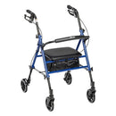 Complete Medical Mobility Products Drive Medical Rollator Aluminum w/Adj. Seat Height  Blue