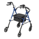 Complete Medical Mobility Products Drive Medical Rollator Aluminum w/Adj. Seat Height  Blue