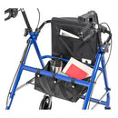 Complete Medical Mobility Products Drive Medical Rollator Aluminum w/Adj. Seat Height  Blue