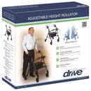 Complete Medical Mobility Products Drive Medical Rollator Aluminum w/Adj. Seat Height  Red