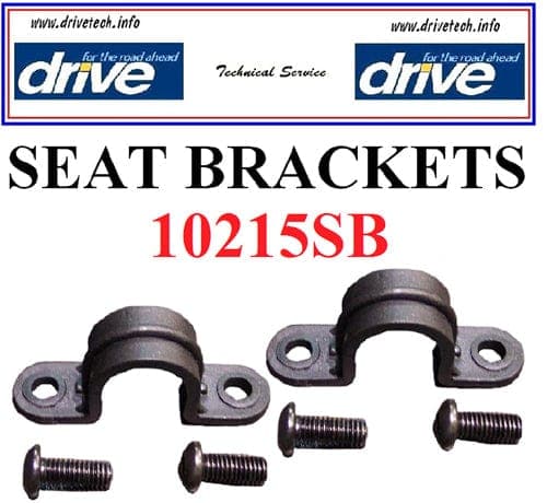 Complete Medical Mobility Products Drive Medical Seat Brackets (3) and Hardware for 11053A/B Rollators