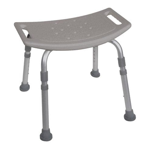 Complete Medical Bath Care Drive Medical Shower Safety Bench W/O Back Tool-Free Assembly  Grey