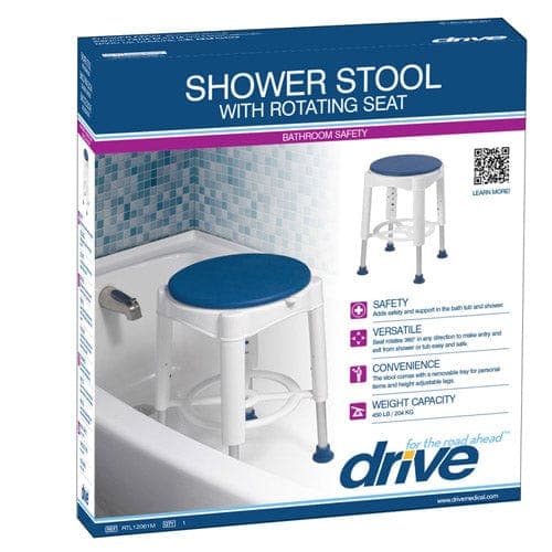 Complete Medical Bath Care Drive Medical Swivel Seat Shower Stool Retail Packed    Each