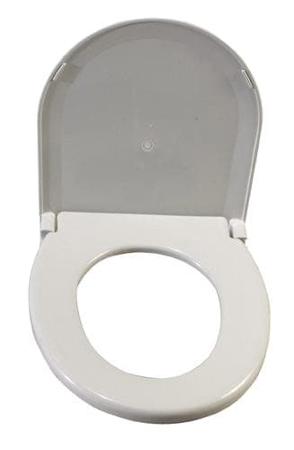 Complete Medical Commodes Drive Medical Toilet Seat w/Lid  Oblong Fits #1366E and 1066 Commodes