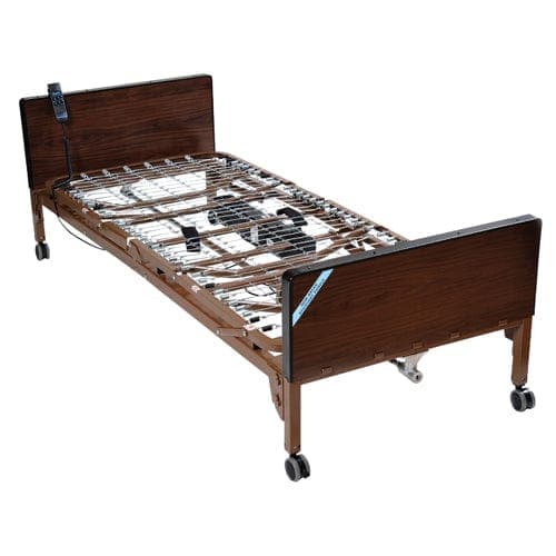 Complete Medical Beds & Accessories Drive Medical Ultra-Light Semi-Electric Bed w/Half Rails