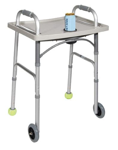 Complete Medical Wheelchairs & Accessories Drive Medical Universal Walker Tray with Cup Holder  Grey  Drive