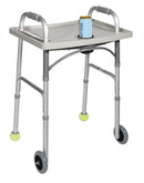 Complete Medical Wheelchairs & Accessories Drive Medical Universal Walker Tray with Cup Holder  Grey  Drive