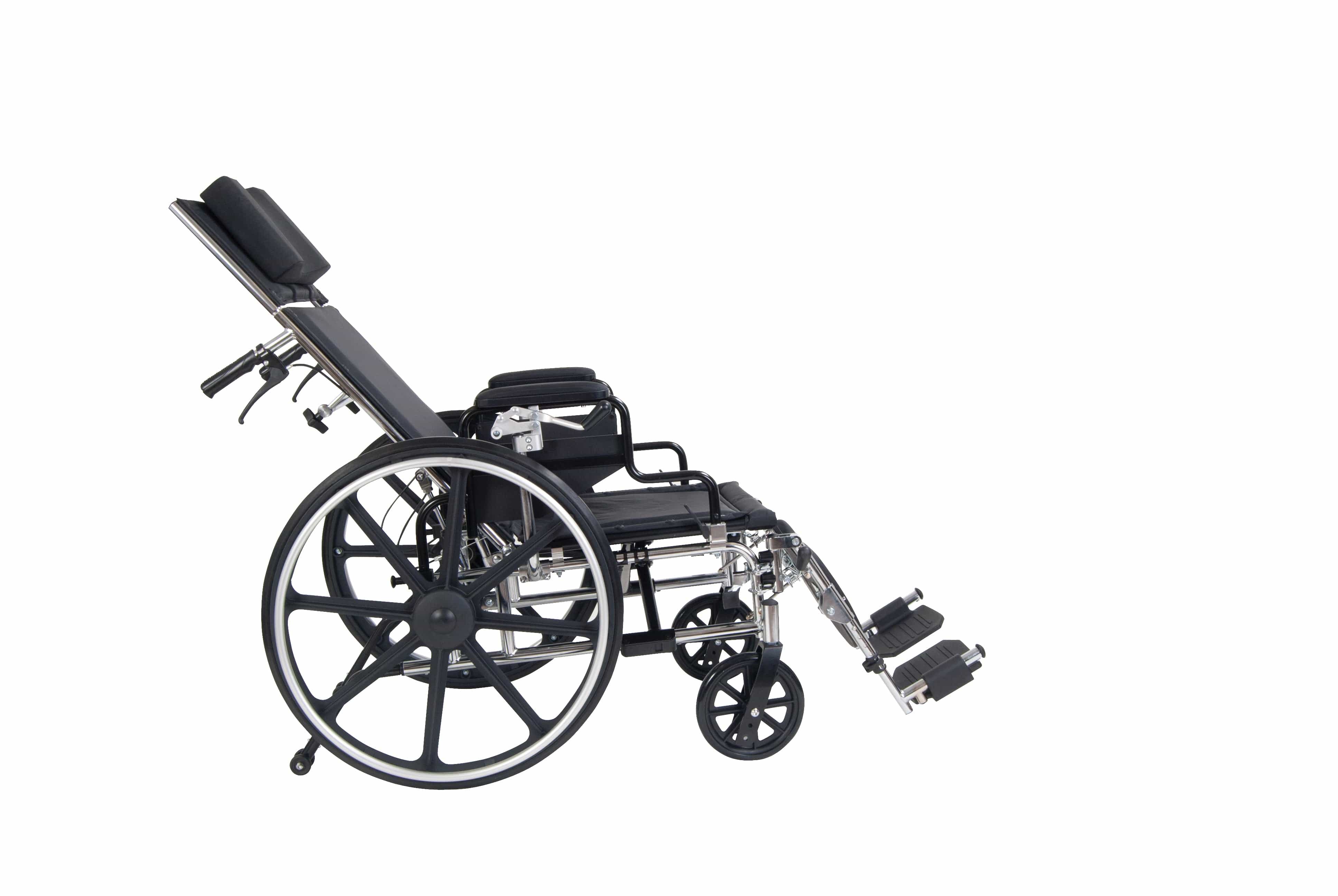 Complete Medical Wheelchairs & Accessories Drive Medical Viper Plus  Reclining W/C 18  Adj Hgt Flip Full Arms  SEL