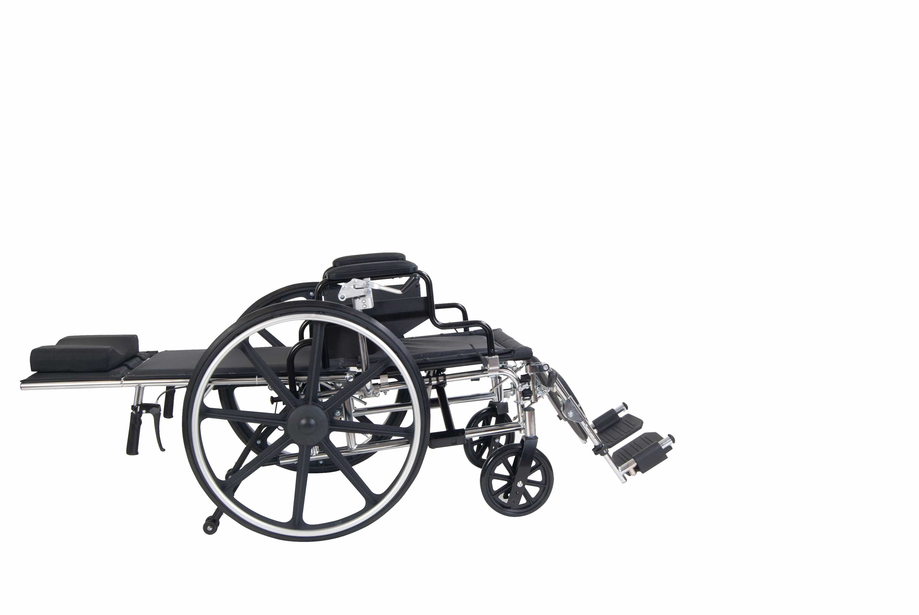 Complete Medical Wheelchairs & Accessories Drive Medical Viper Plus  Reclining W/C 18  Adj Hgt Flip Full Arms  SEL