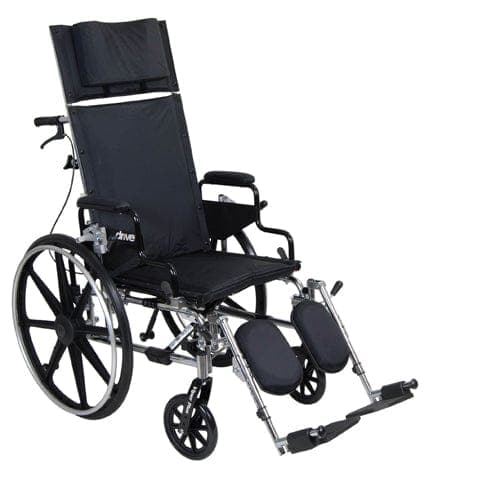 Complete Medical Wheelchairs & Accessories Drive Medical Viper Plus Reclining W/C 20  Flip-Back  Rem Desk Arms