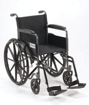 Complete Medical Wheelchairs & Accessories Drive Medical Wheelchair 18   w/Fixed Full Arms & Swingaway Det Footrests